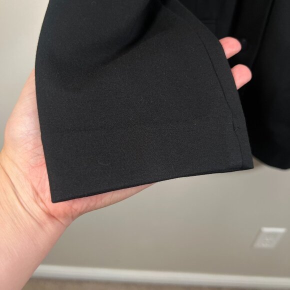 J. Jill Ponte Blazer Jacket Size Large Black Work Office Career Business - Picture 6 of 10